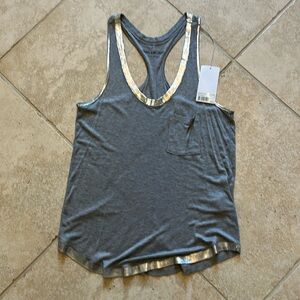 NWT Zadig & Voltaire foil tank. Size small